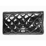 【現品限り】CHANEL（シャネル） エナメル パテント 長財布 黒 ブラック 【中古B】 CHANEL 長財布