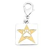 Paws Superstar Version A Pewter Keychain