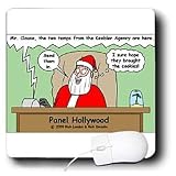 Londons Times Funny Holidays Cartoons - Santa and Cookies - Mouse Pads