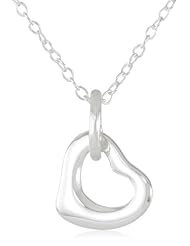 Argento Vivo Delicate Heart Pendant Necklace
