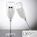 Bride & Groom Swarovski Champaign Flute Set - Tuxedo & Wedding Dress