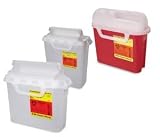 PRC HORIZONTAL CLEAR 5.4 QT20/CS BD PATIENT ROOM SHARPS COLLECTORS