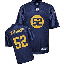 Reebok Green Bay/Acme Packers Clay Matthews Youth Replica Throwback Jersey Medium