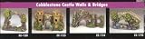 BLUE RIBBON PET AQUARIUM FRESHWATER TANK DECORATION CASTLE STONE WALLS 10 inch
