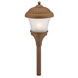Intermatic CS110TA Malibu Low Voltage 11-Watt Metal Garden Light, Architectural Bronze with Frosted Glass Globe