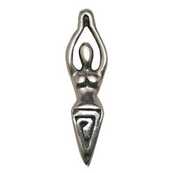 Safe Pewter Goddess Charm