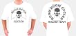 Boom Boom Cycles Mens RACING TEAM Ultra Cotton T-Shirt White