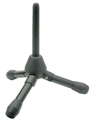 Foldable stand for flute or clarinet