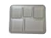 Stalkmarket 5- Compartment American Tray, 500-Count Case