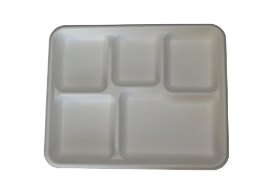 Stalkmarket 5- Compartment American Tray, 500-Count Case by Stalkmarket