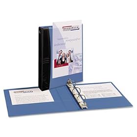 Comfort Touch Durable View Binder, 1 Capacity, Vinyl, Blue