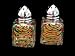 Christmas Trees Design - Hand Painted - Mini Salt & Peppers, ..5 oz., Set of 2