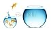 Wallmonkeys Peel and Stick Wall Decals - Goldfish Jumping out of the Water - Removable Graphic