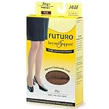 Futuro Beyond Support Hosiery Pantyhose, Queen, Beige, Mild, Control-Top, 1-Pair Boxes (Pack of 2)
