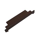 フクビ FUKUVI 床用樹脂製換気器材 エアスリットＮエンドキャップダークブラウン 【ASNEDB】