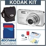 Kodak EasyShare V803 Silver Digital Camera Kit, with 1 GB SD Memory Card, Camera Bag, Professional Lens Cleaning Kit