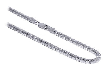 Prominent Sterling Silver 2 MM Italian Box Link Chain 16 18 20 22 24 30 Necklace