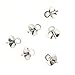 100pcs Top Quality Eye Pin Bail Charm Pendant Connectors 3mm Pearl Cup | Sterling Silver Plated CF226-3