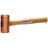 Vaughan 593-12 BM150 Solid Brass Mallet with 1-1/2-Inch Face Diameter