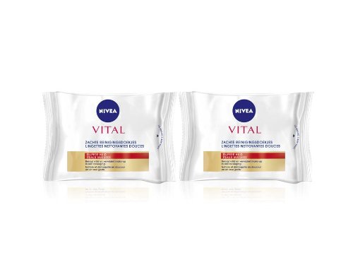 Nivea Visage - Vital Lingettes Confort x 23 - Lot de 2