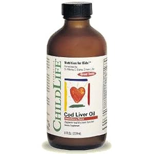 Click here to buy ChildLife Cod Liver Oil, Strawberry 8 fl oz (237 ml) by Childlife.