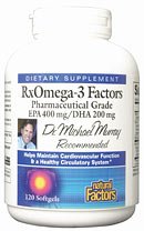 Dr. Murray's RxOmega-3 Factors Pharmaceutical Grade EPA 400mg/DHA 200mg - 120 - Softgel