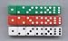 DOT DICE 6 EACH OF RED WHITE AND GR