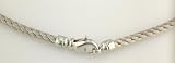 14K White Gold Cascade Chain