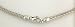 14K White Gold Cascade Chain