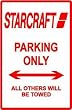 STARCRAFT PARKING sign street plane pilot