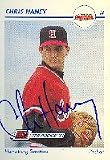 Chris Haney, Harrisburg Senators - Expos Affiliate Autographed Card