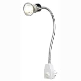 Flexwandleuchte Dio in Chrom / Weiß