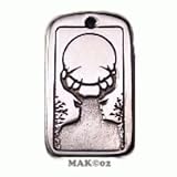 Lord of the Forest - Pewter Pendant - Horned God (On Chain - 24