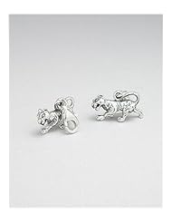 Tiger Charm In 92.5 Sterling Silver