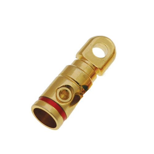 Absolute GRT102 Single 2 Gauge Gold Power Ring Terminal