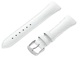 TechnoMarine 2533M MoonSun 15-mm White Leather Strap with Single-Buckle