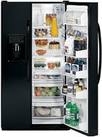 GE GSHF9NGYBB Black Side-by-Side Refrigerator