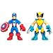 Marvel Super Hero Adventures Mini Figure 2Pack Captain America Wolverine_s-1