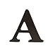 Dark Brown Hanging Nursery Letter A