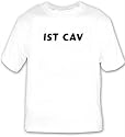 1st Cav T-shirt Large White