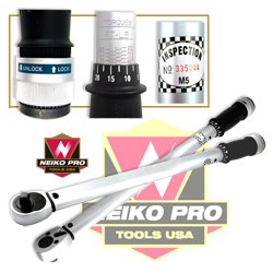 Professional Grade 1/4" Drive Automatic Torque Wrench - 40-250 inch-lbs