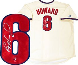 Ryan Howard Autographed / Signed Philadelphia Phillies Alternate Jersey