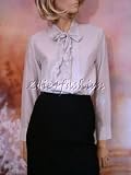 Yves Saint Laurent - $1195 YSL YVES SAINT LAURENT Cotton Silk Tie Shirt 8 40