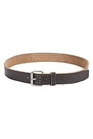 Leather Square Buckle Perforated Belt