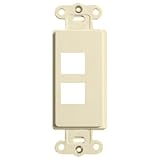 On-Q/Legrand 2 Port AnyPort Decorator Outlet, Light Almond