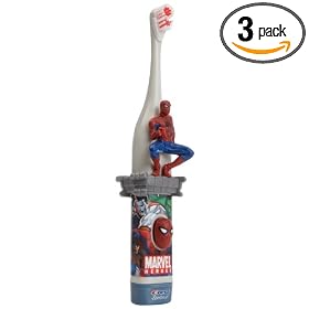 Spinbrush Battery Powered Toothbrush, Spiderman (Pack of 3)