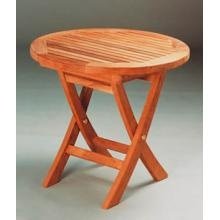Anderson Teak TBF-020R 20 Inch Mini Side Round Folding Table from Folding Picnic Tables