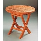 Anderson Teak TBF-020R 20 Inch Mini Side Round Folding Table by Anderson Teak