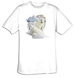 Polar Bear Cubs Wildlife T-shirt, XL, Black