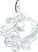 Sterling Silver Girl with Flowing Hair Pendant